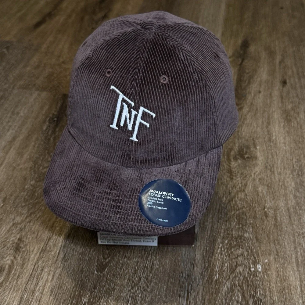 The North‎ Face Hat Brown Dark Corduroy Cap Adjustable Low Profile NEW Gorpcore